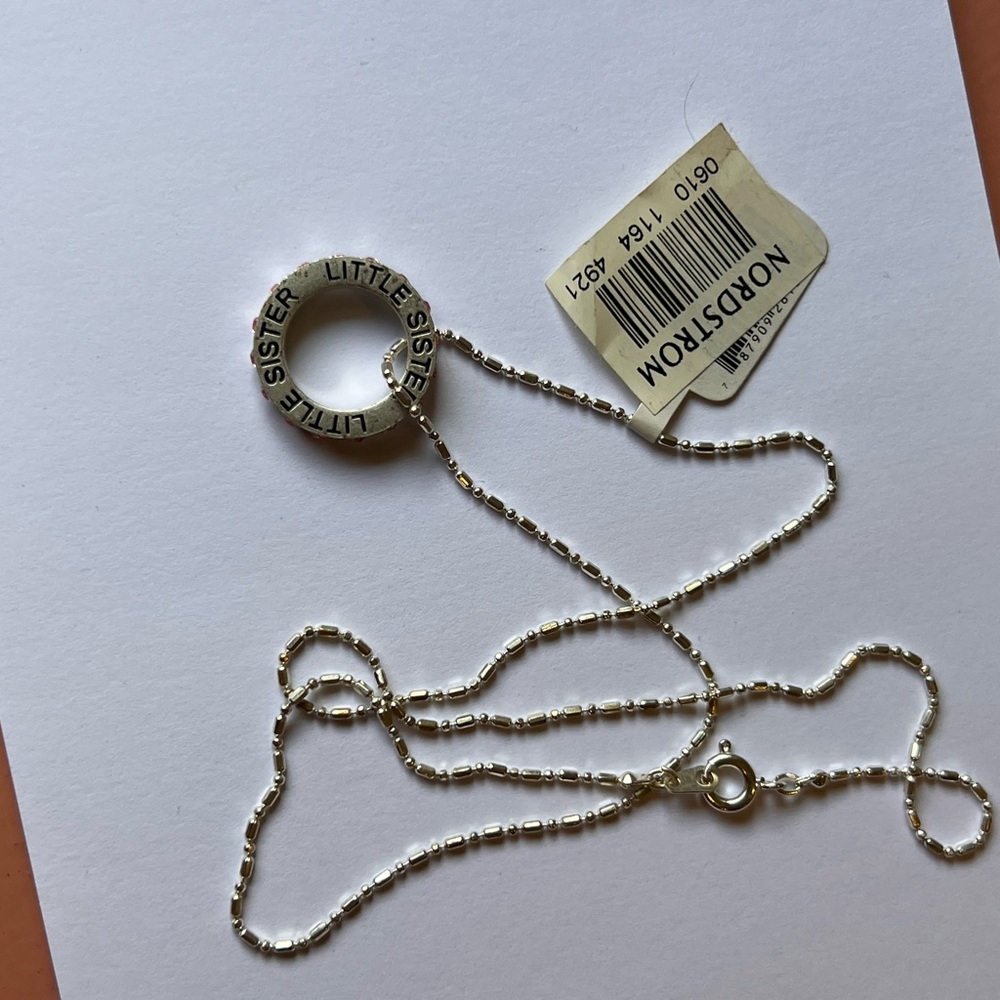 Nordstrom Silver 'Little Sister' Necklace